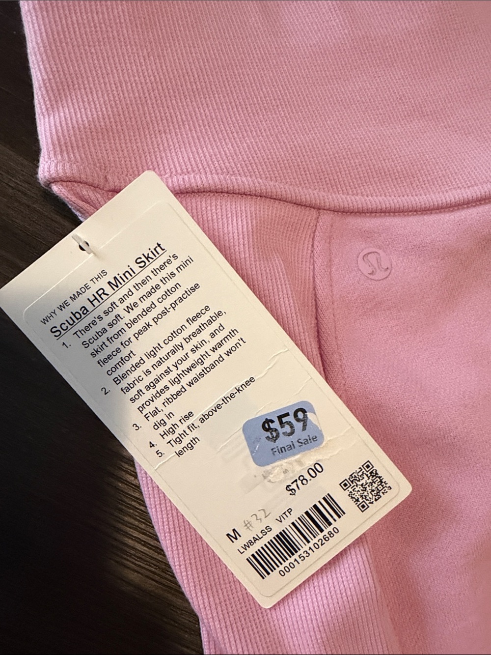Lululemon Scuba HR mini skirt VITP Women’s - Picture 5 of 5